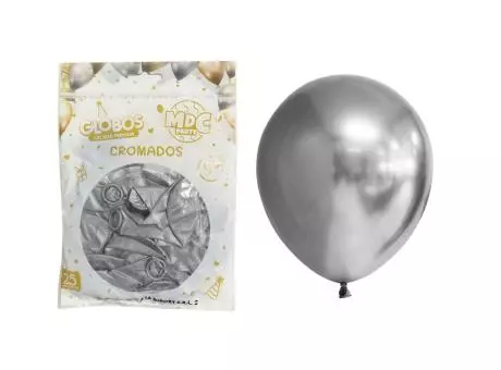 GLOBO MDC CROMA 9\\" PLATA A1878 X25