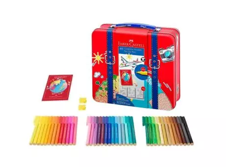 Imagen miniatura de SET MALETIN MARCADORES CONECTORES X40 PCS FABER