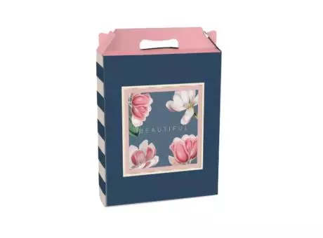 CAJA MALETA RECT VERT MD DECOR PRETTY MAGNOLIA 18X7,5X21