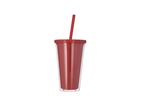 VASO PLUS HATCH PS 500ML COLOR ROJO