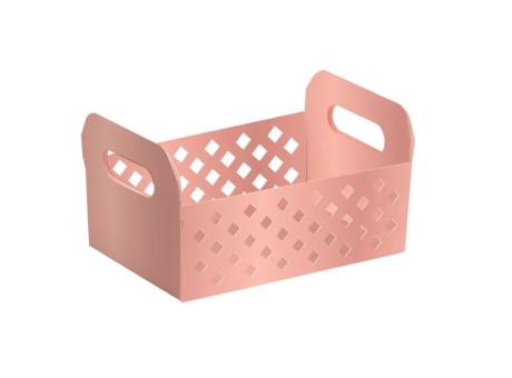 CANASTA CARTON MD DECOR ROSE GOLD VAZADA 22X15X8