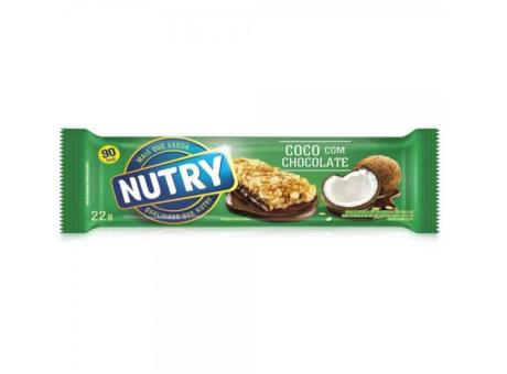 BARRA DE CEREAL NUTRY COCO C/ CHOCOLATE 24X22GR