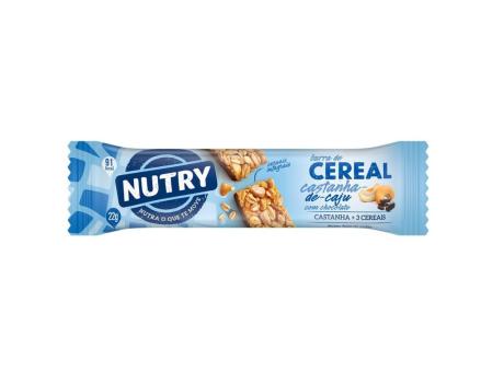 BARRA DE CEREAL NUTRY CASTAÑA DE CAJU C/ CHOCOLATE 24X22GR