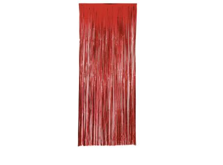 CORTINA MDC  METALIZADA 1*2M ROJO CM02109