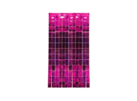 CORTINA SHIMMER METALIZADA FUCSIA MDC 1*2M CM02442