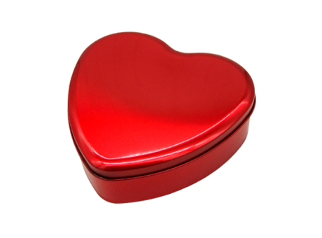 LATA CORAZON (16.5X15.5X5CM) ROJO