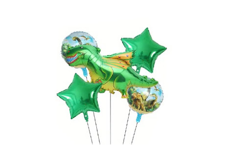 SET DE GLOBOS DINO 5PCS 48696