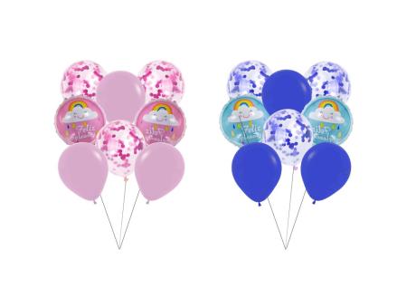 SET GLOBO AZUL/ROSA F.C CM02319 X8 600CX