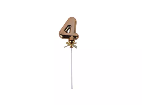 TOPPER NUMERO 4 ORO CM02225 X1 300CX