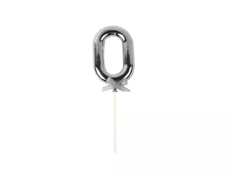 TOPPER NUMERO 0 PLATA CM02225 X1 300CX