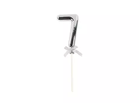 TOPPER NUMERO 7 PLATA CM02225 X1 300CX