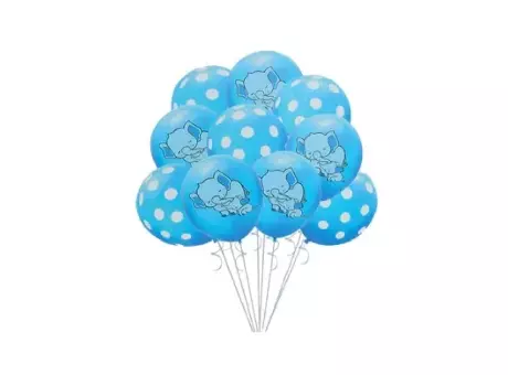 SET GLOBO DIS ELEFANTE AZUL A1528 X9