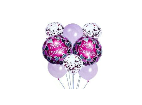 SET GLOBO ROSA F.C CM02321 X8 600CX