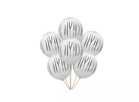 Imagen miniatura de SET GLOBO ZEBRA RAYA CM02344 X6 600CX