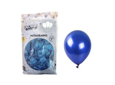 GLOBOS MDC METAL AZUL 9\\" CM03623 X50