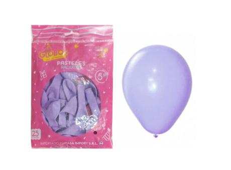 GLOBOS MDC PASTEL LILA 5\\" A1149 X25