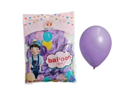 GLOBOS PASTEL LILA OSC 10\\" A1372 X100