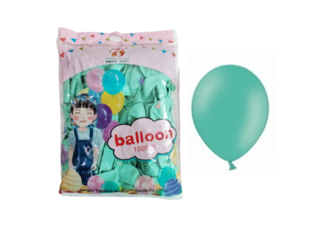 GLOBOS PASTEL VERDE 10\\" A1372 X100