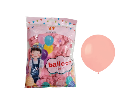 GLOBOS PASTEL ROSA 10\\" A1372 X100