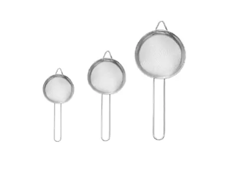 CONJUNTO 3 PIEZAS COLADOR METAL CHICO