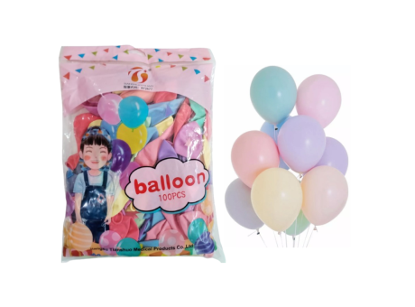 GLOBOS PASTEL SURTIDO 10\" A1372 X100