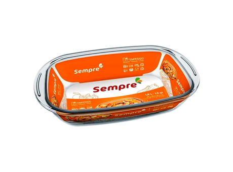 ASADERA RECTANGULAR S/ TAPA 1,8 LTS UNID. 611