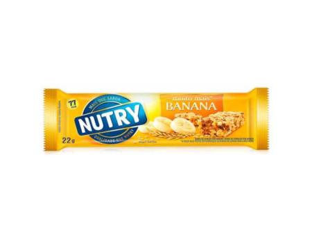 BARRA DE CEREAL NUTRY MUCHO+BANANA 24X22GR