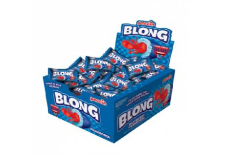 CHICLE PECCIN BLONG 200 GR FRAMBUESA AZUL 40 UND