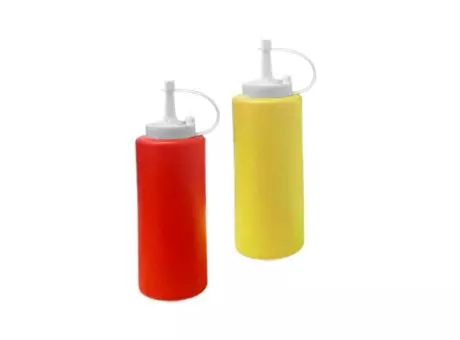 Imagen miniatura de CONDIMENTERO KETCHUP Y MOSTAZA ROJO/AMARILLO D6*H19CM 46299
