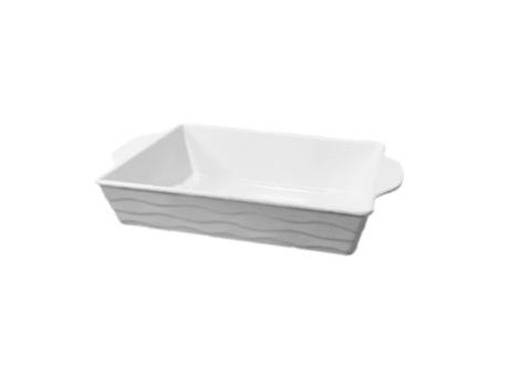 FRUTERO RECTANGULAR BLANCO 27X15X5CM，350±5G 54014