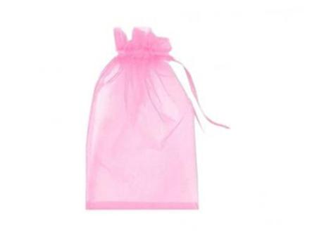 BOLSA ORGANZA 10P (15X20CM) ROSADO CLARO