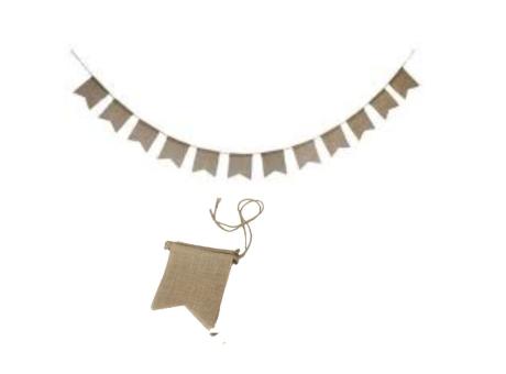 BANDERINES YUTE (11X15CM) MARRON \"2.15 M\"