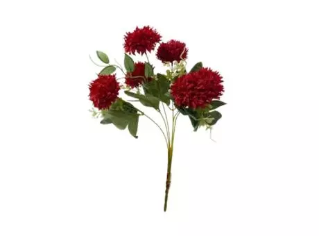 FLOR ARTIFICIAL CRISANTEMOS (39CM) ROJO