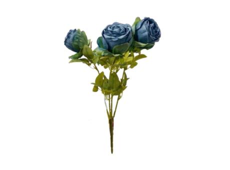 FLOR ARTIFICIAL ROSA (48CM) AZUL