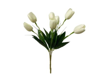 FLOR ARTIFICIAL TULIPAN (37CM) BLANCO 1