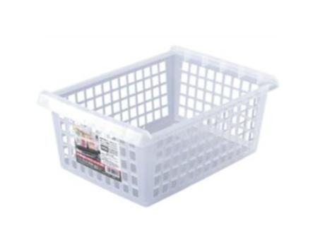 CAJA PLASTICA (24.3X34.3X14.2CM) TRANSP.