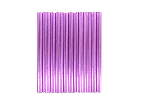 PAJITA PAPEL 25P (19.5CM) BRILLOSO PURPURA