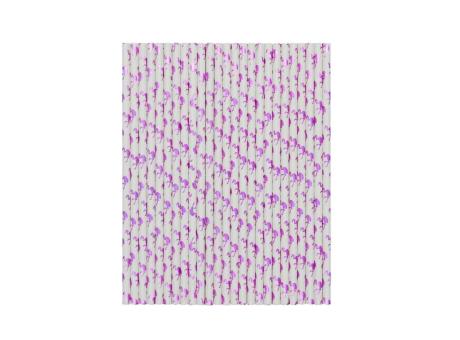 PAJITA PAPEL 25P (19.5CM) FLAMENCO PURPURA