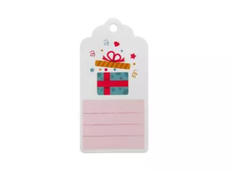 ETIQUETA DE REGALO 10P (5X10CM) BLANCO