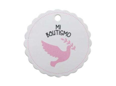 ETIQUETA MI BAUTISMO 10P (6.5CM) BLANCO