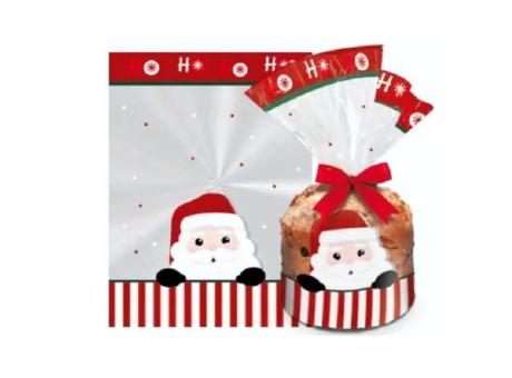 BOLSA TRANSPARENTE PARA PAN DULCE NAVIDAD NOELITO 100G 13,5X22,5