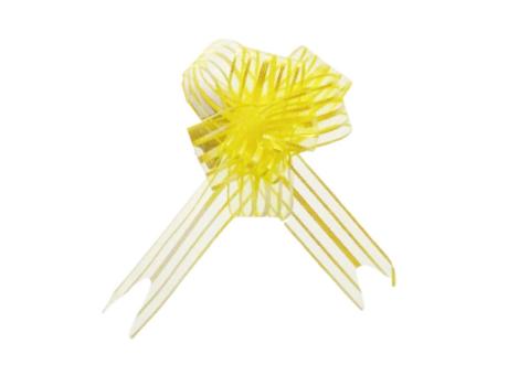 MOÑO  MARIPOSA GUARDABLE GRANDE DISENOS VARIOS,PLASTICO EN BOLSITA,RAYAS VERTICAL, AMARILLO,D5CM*L73CM