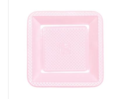 PLATO FORFEST FORFEST  CUADRADO 15CM ROSA CANDYX50 PQYRS-15