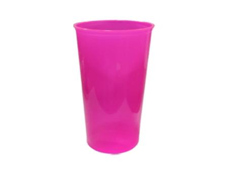 VASO ECO BEER 450 ML PINK NEON