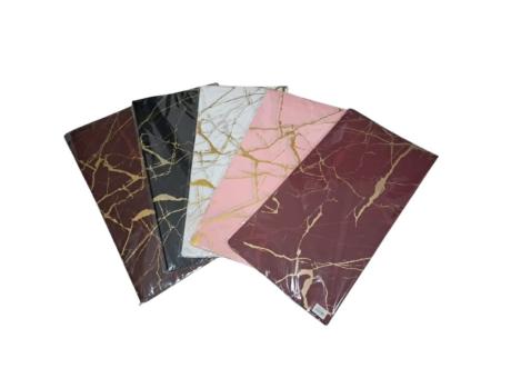 PAPEL P/REGALO LOVE  MARMOL  58X58 (20 UNIDADES) 5 COLORES DXS-001