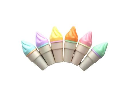 SET MARCADOR HELADOS PASTEL 6 PZS XYH-1708