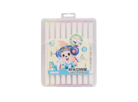 SET MARCADORES 2 PUNTAS 18 PIEZAS ZS-239-18