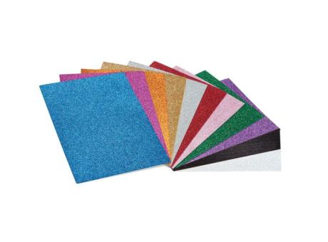 GOMA EVA PURPURINA 50X70 COLORES SURTIDOS G-1651 UNIDAD