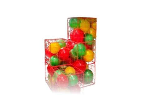 CAJA DE REJILLA PARA GLOBO 6P (29.5X29.5CM) ROJO