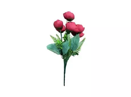 FLOR ARTIFICIAL ROSA (30CM) ROJO